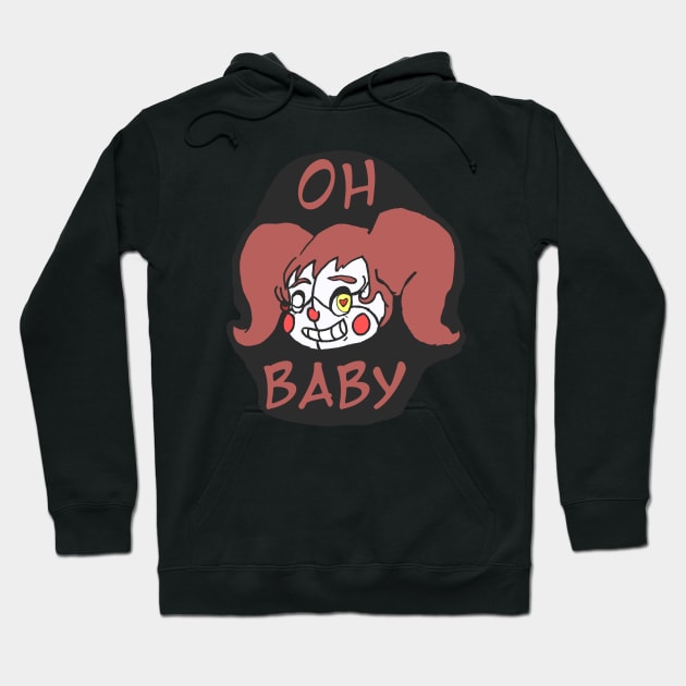 "Oh Baby" Circus Baby Hoodie by CutesyKreepy